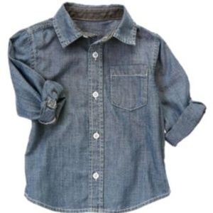 Crazy 8 Denim Boys Long Sleeve Shirt